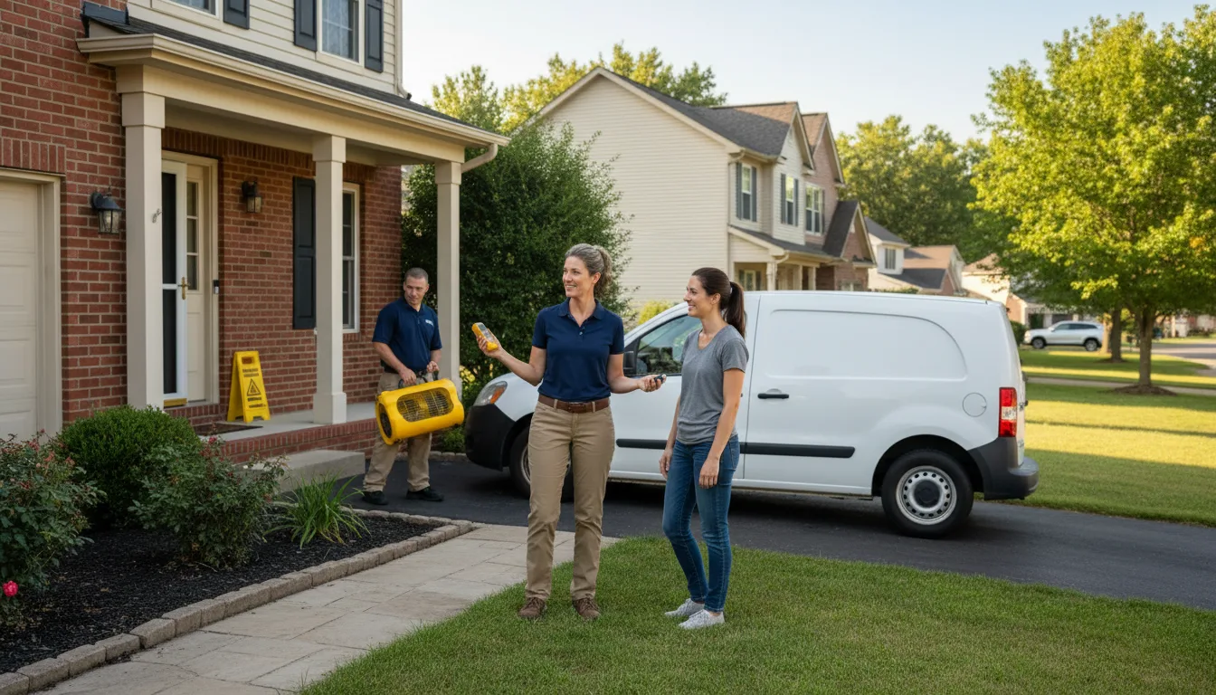Residential water damage restoration in Richfield, PA